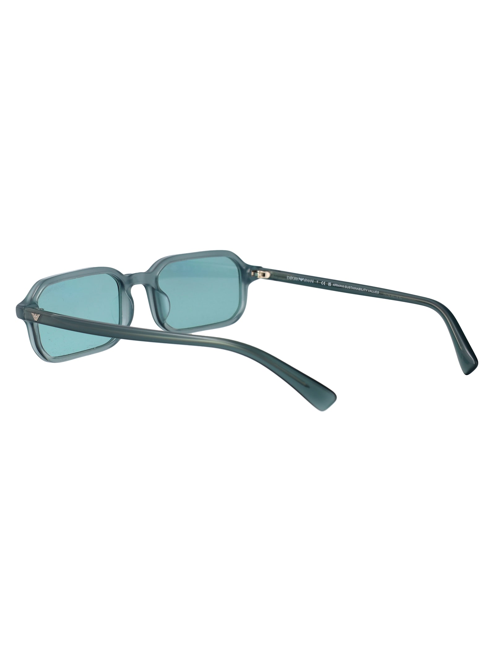 Emporio Armani Rectangular Sunglasses 0 Ea4253 U 627065 In Blue