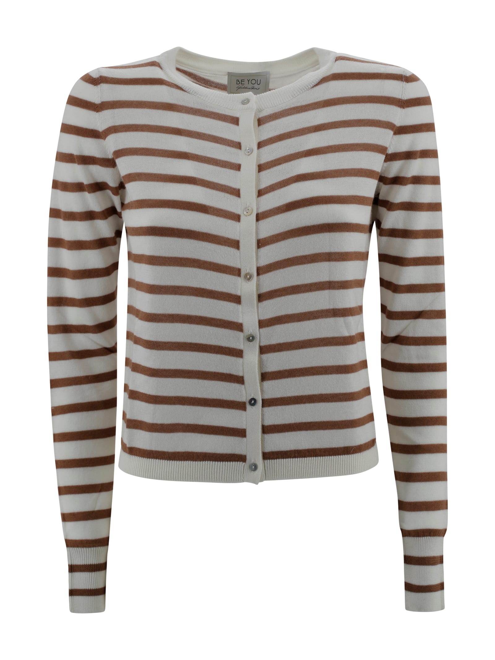 Striped Cashmere Cardigan