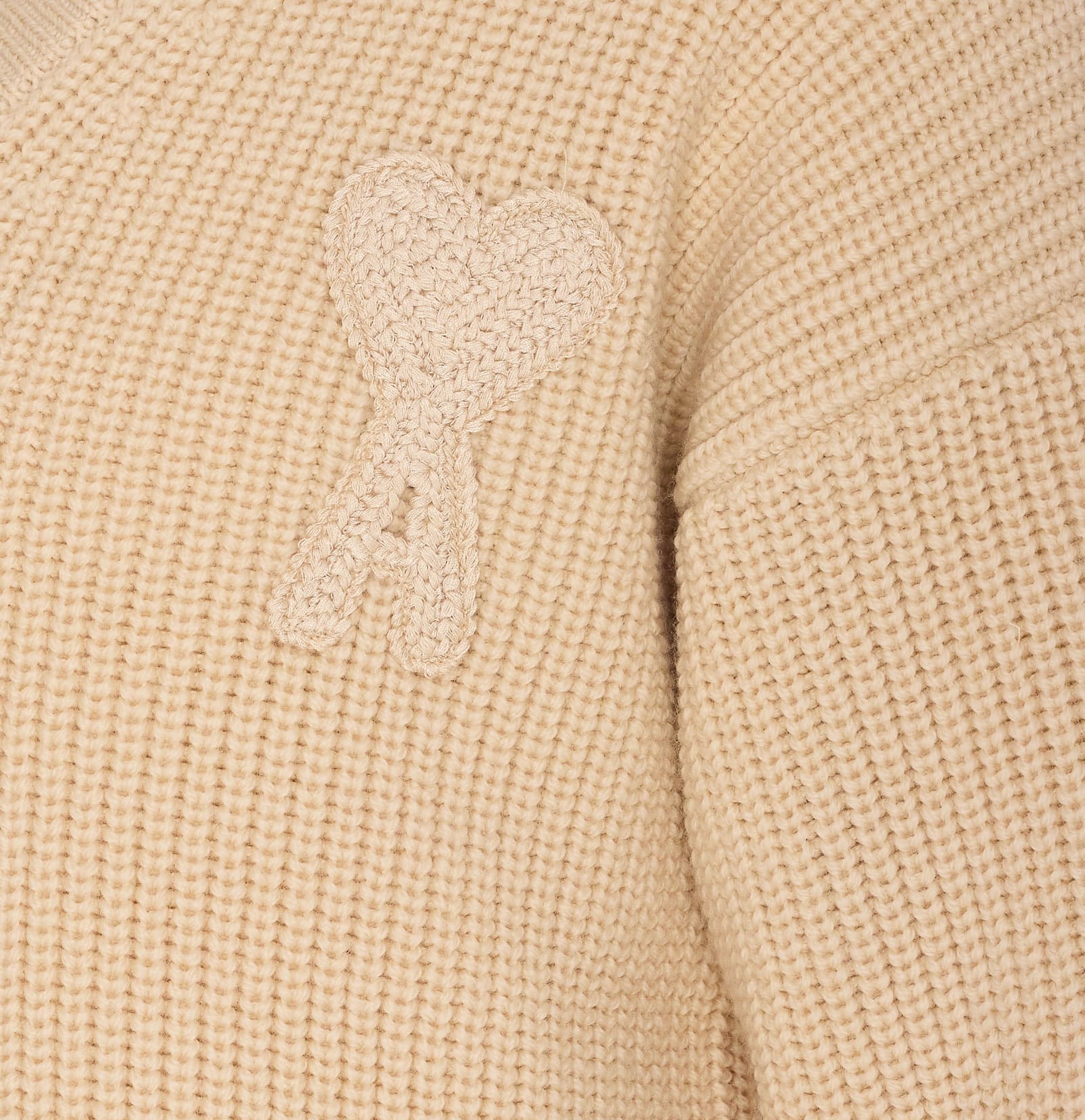AMI ALEXANDRE MATTIUSSI AMI PARIS RIBBED SWEATER