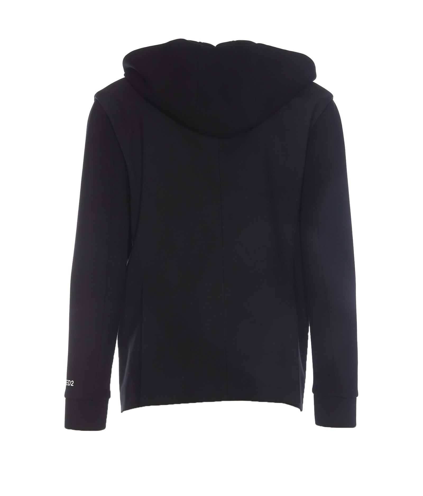 Shop Dsquared2 Hooded Relax Jacket In Black