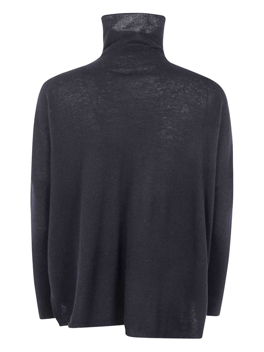 Base Wool Turtle-neck Sweater In Black