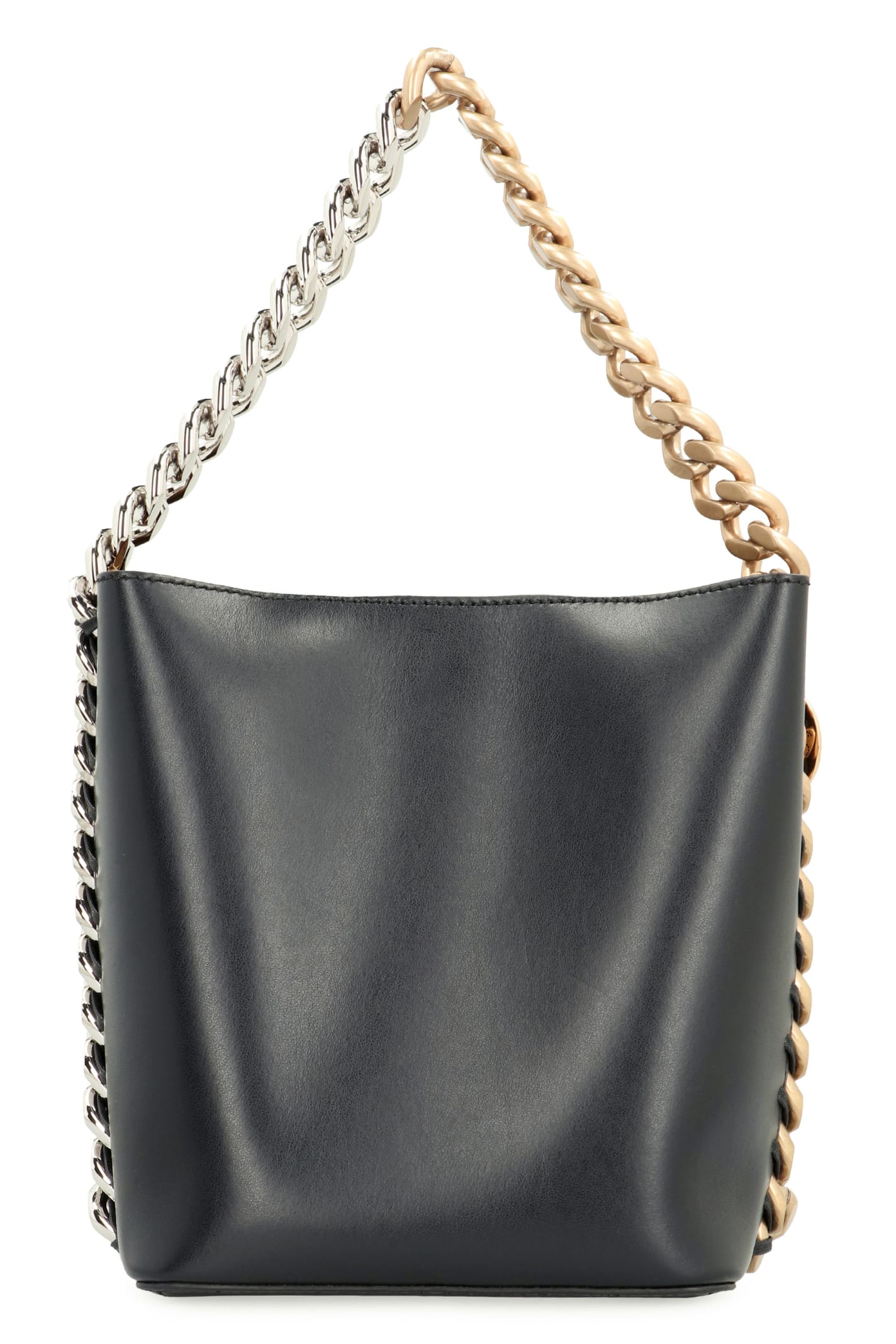 Shop Stella Mccartney Frayme Bucket Bag In Black