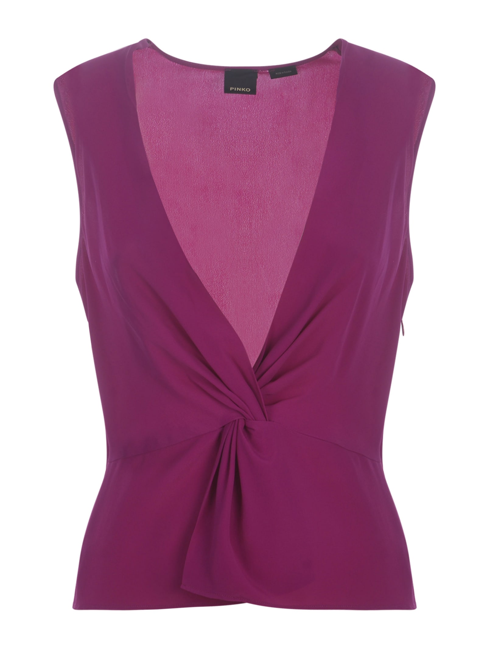 Pinko Woman Top Mauve Size 6 Acetate, Silk In Magenta
