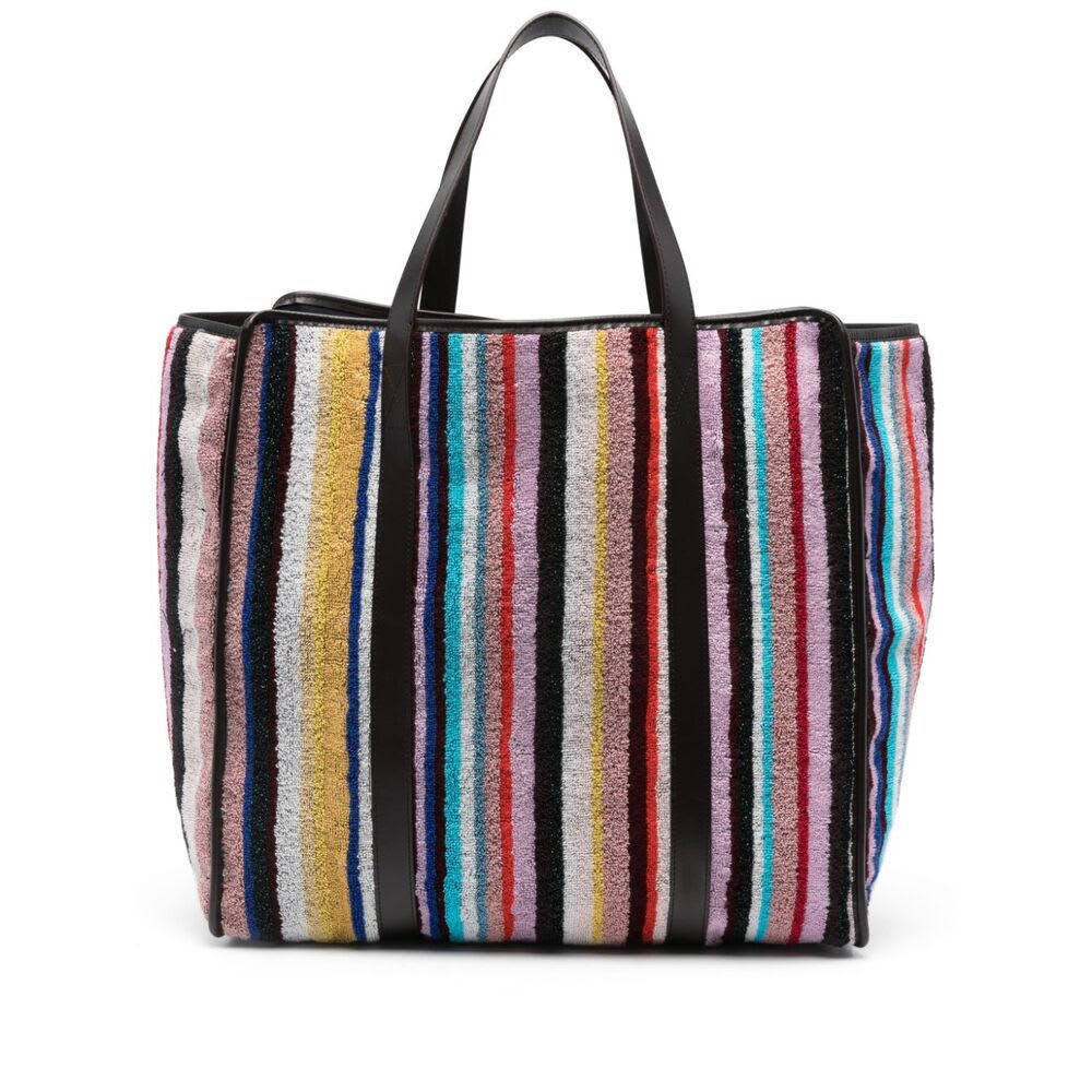 Shop Missoni Bag In Brown/blue