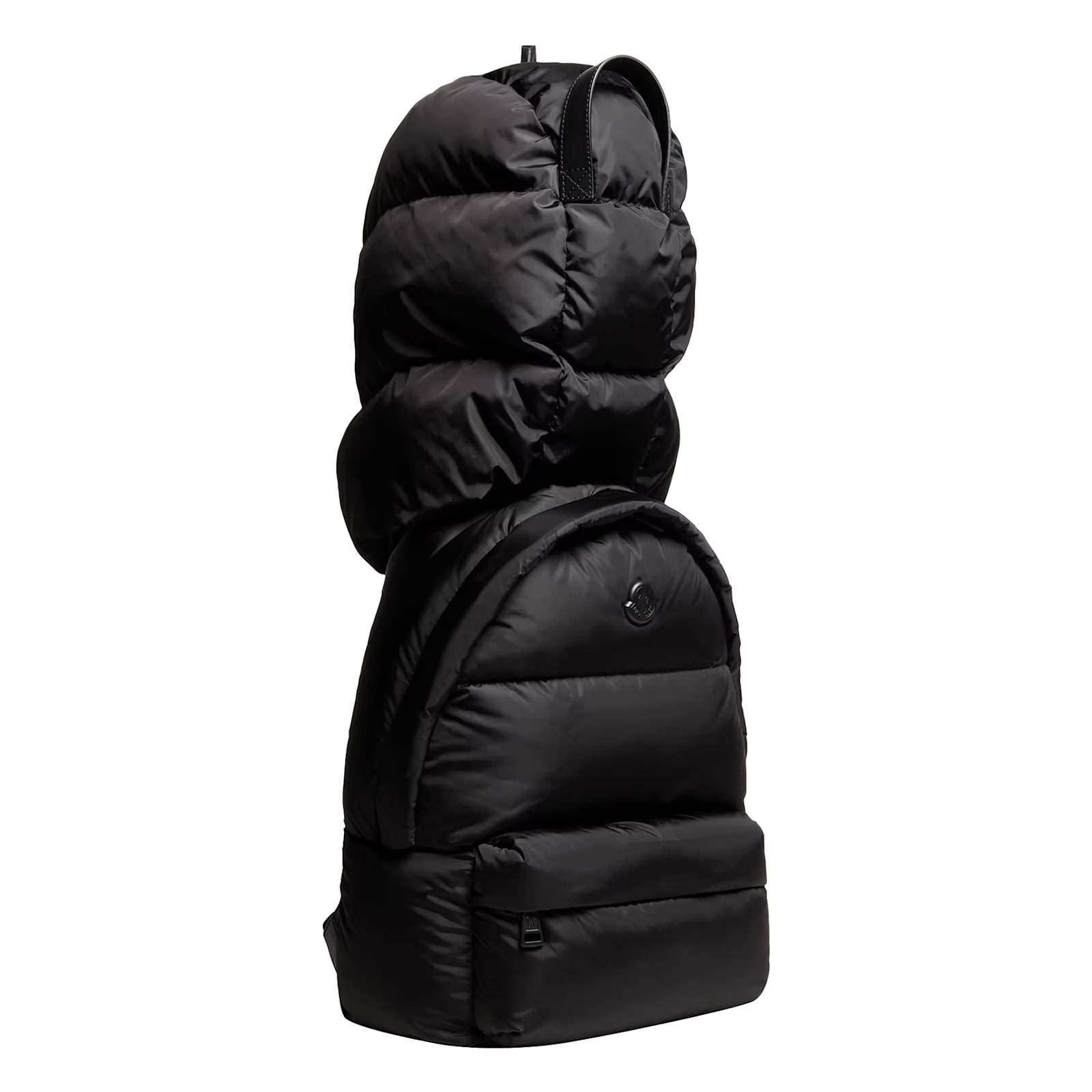 Moncler Padded Backpack With Adjustable Straps And Pockets In Black