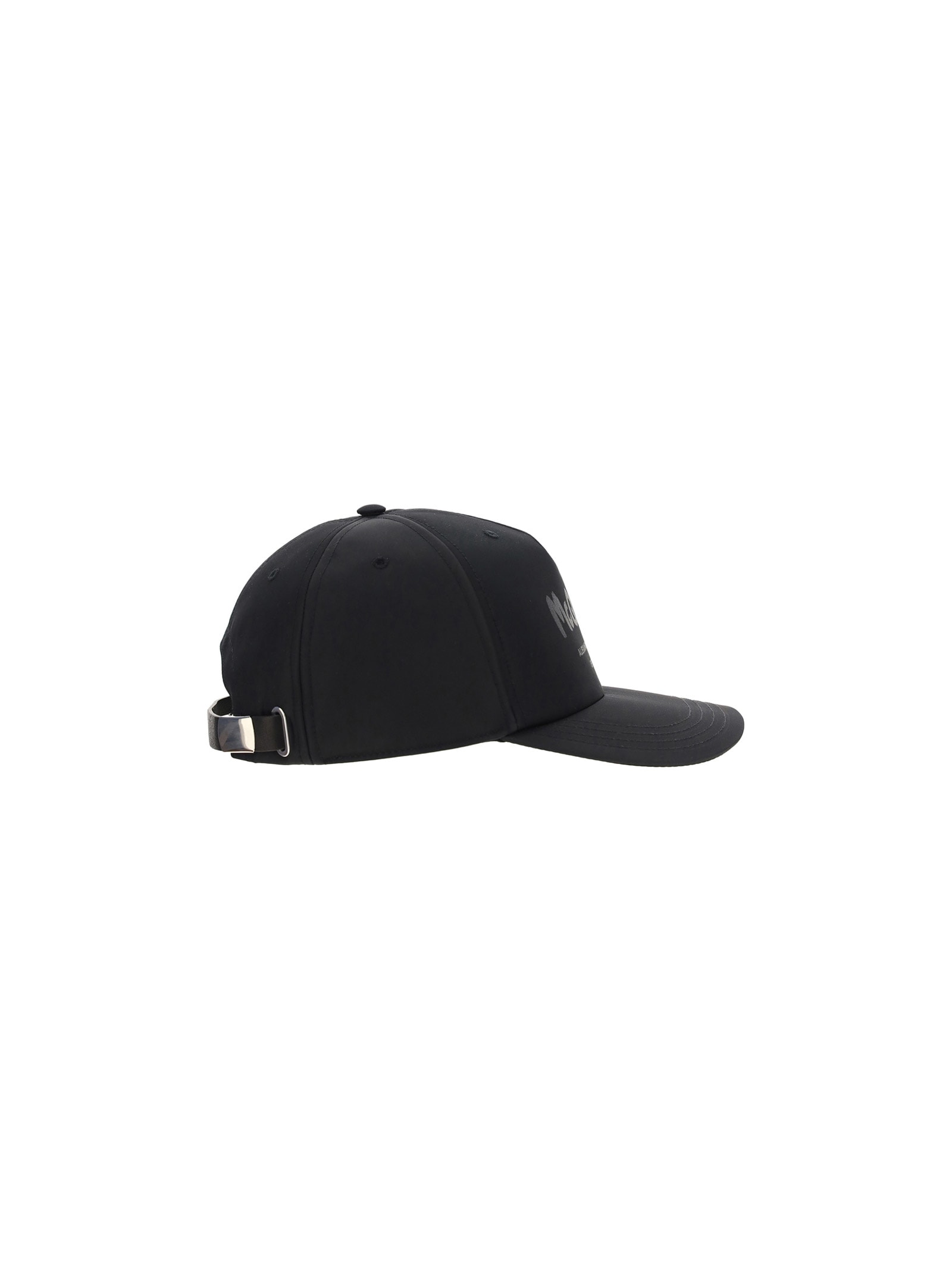 Alexander Mcqueen Graffiti-print Baseball Cap In Black
