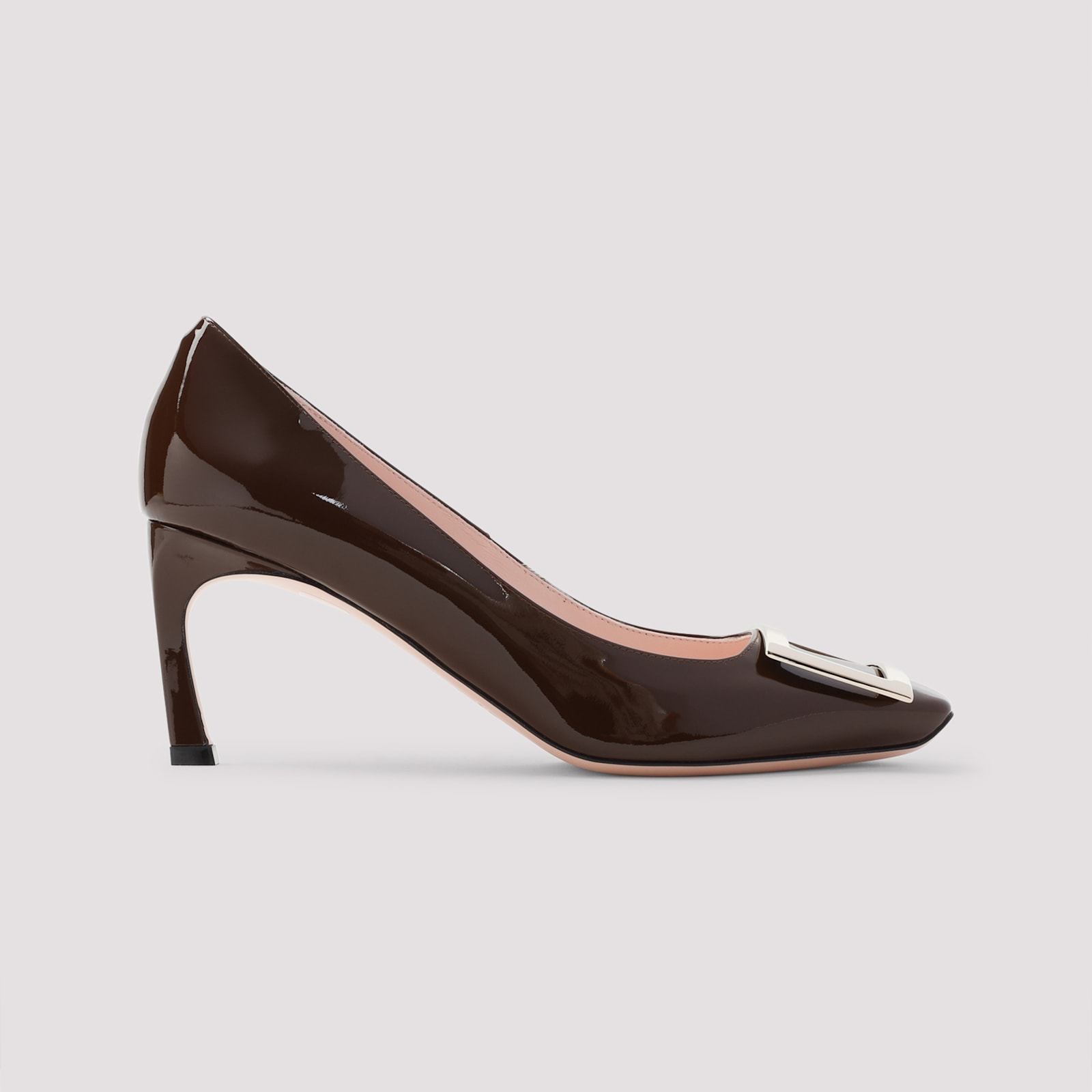 Roger Vivier 70mm Trompette Patent Leather Pumps In Brown