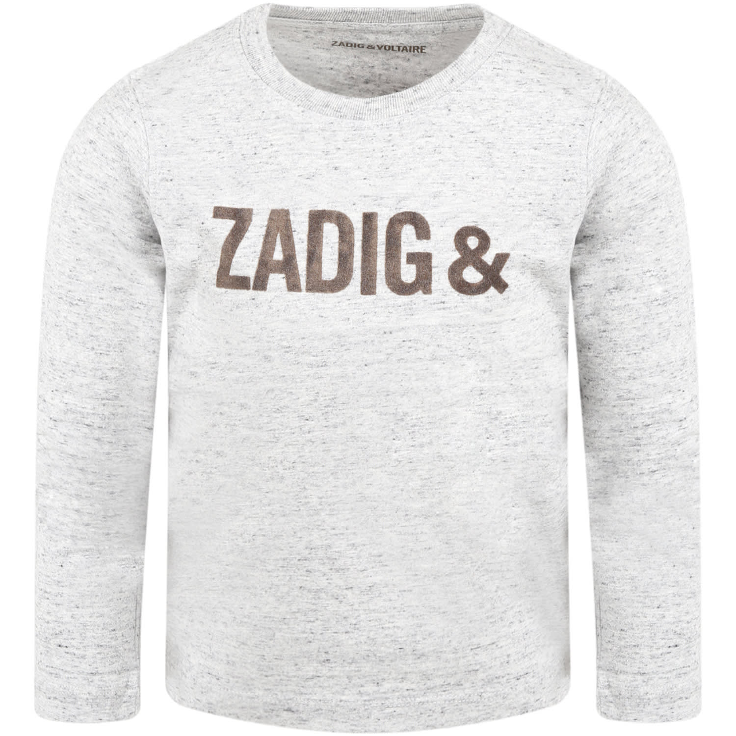 Zadig & Voltaire Grey T-shirt For Boy With Logo