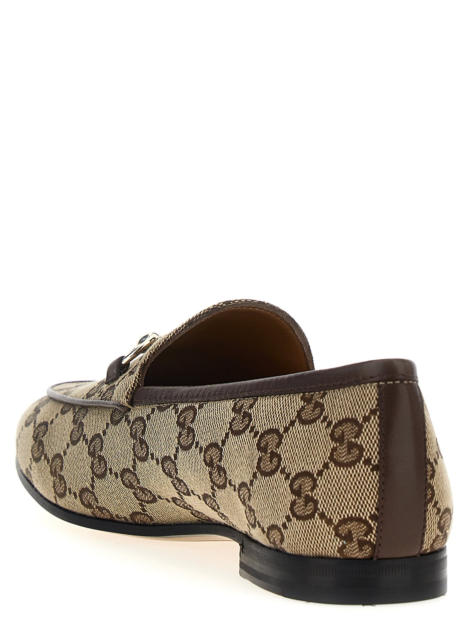 Shop Gucci Jordaan Loafers In Beige