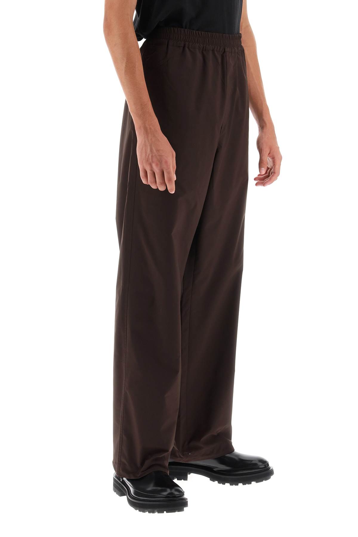 Shop Oamc Dome Straight Cut Pants In Walnut (brown)