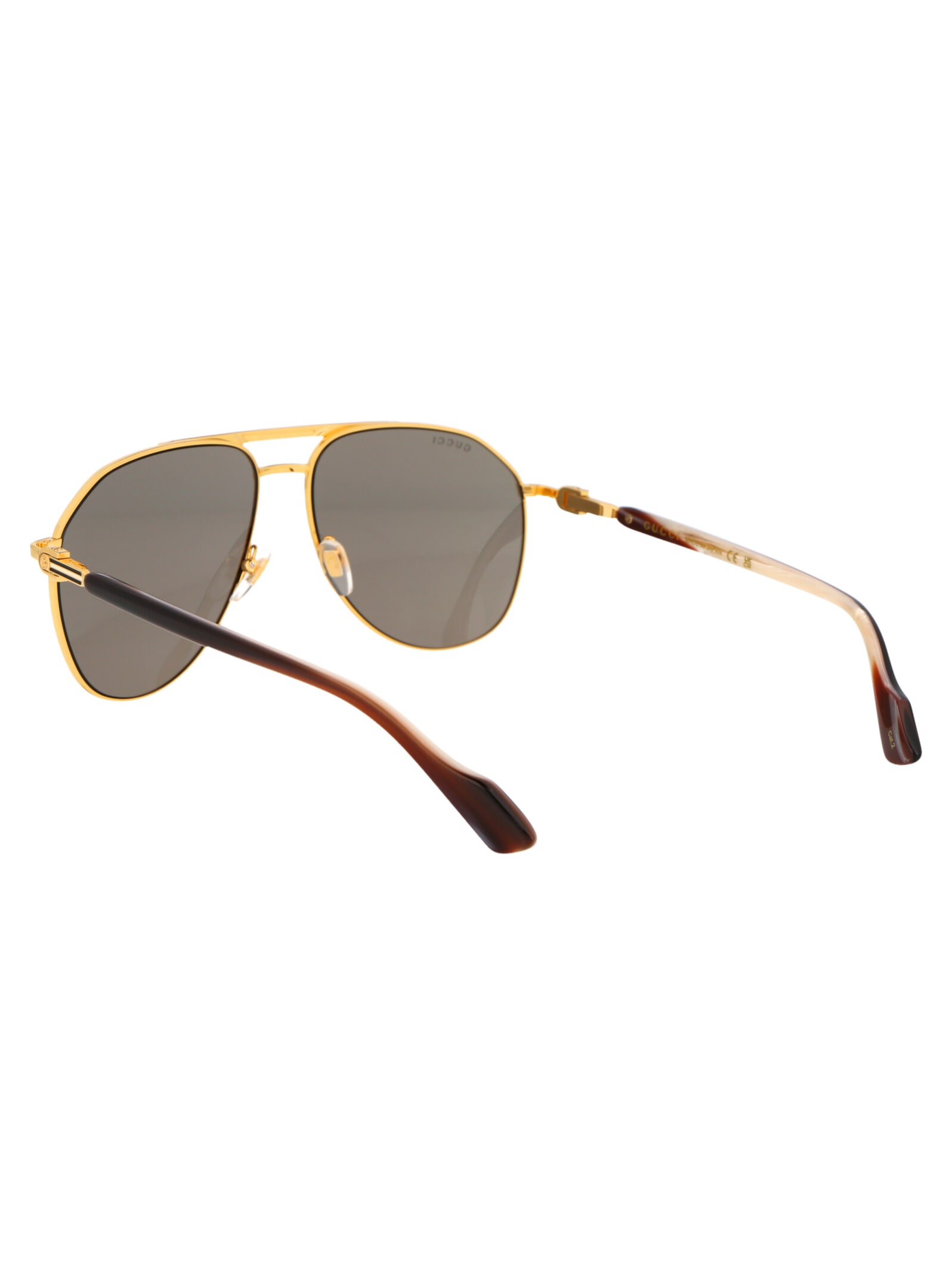 Shop Gucci Gg1220s Sunglasses In 002 Gold Gold Brown