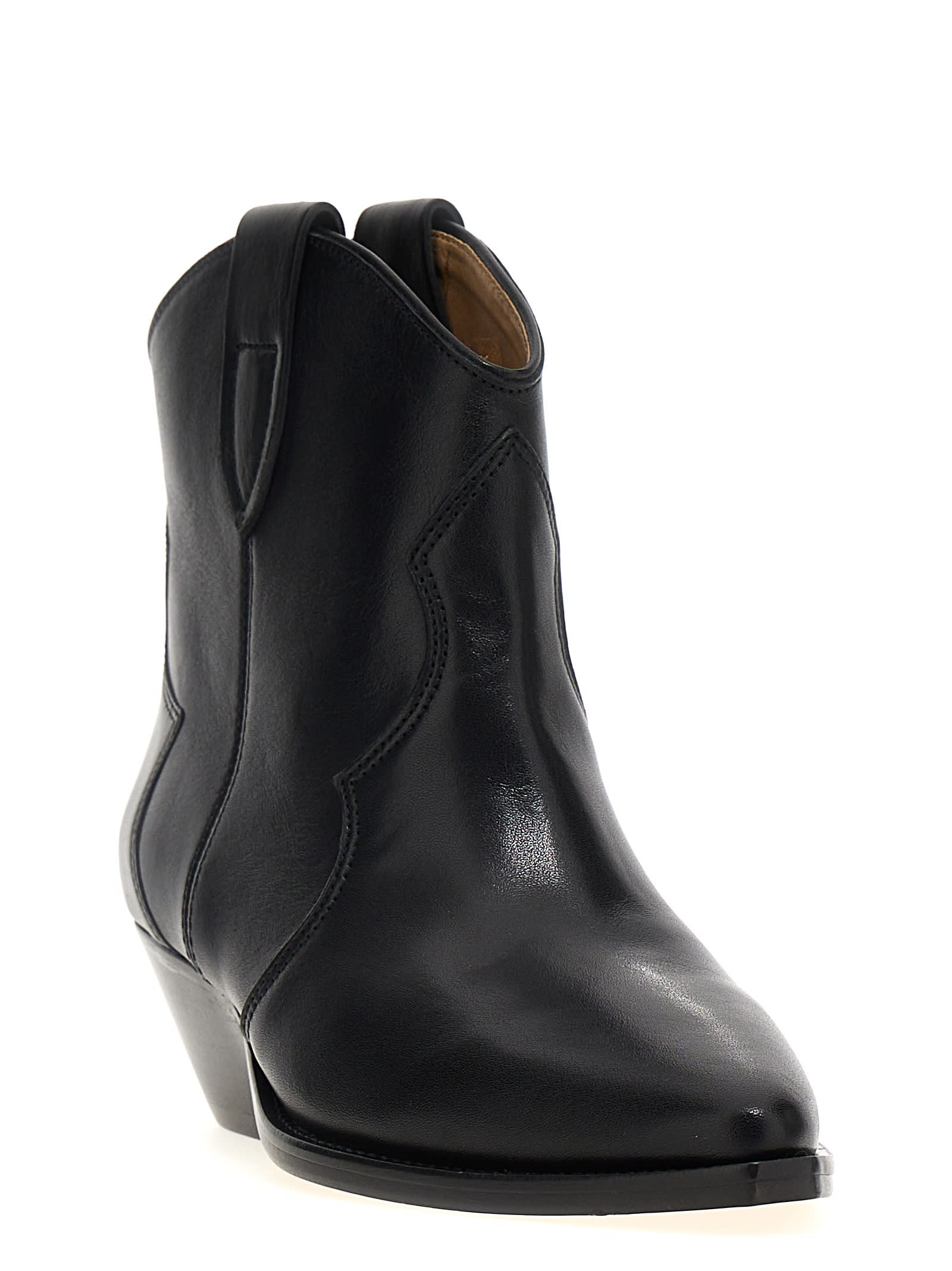 Shop Isabel Marant Dewina Ankle Boots In Black