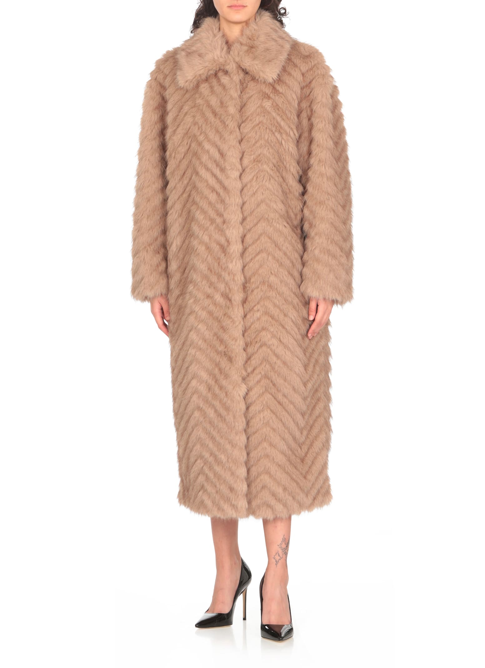 Shop Stand Studio Wynther Coat In Beige