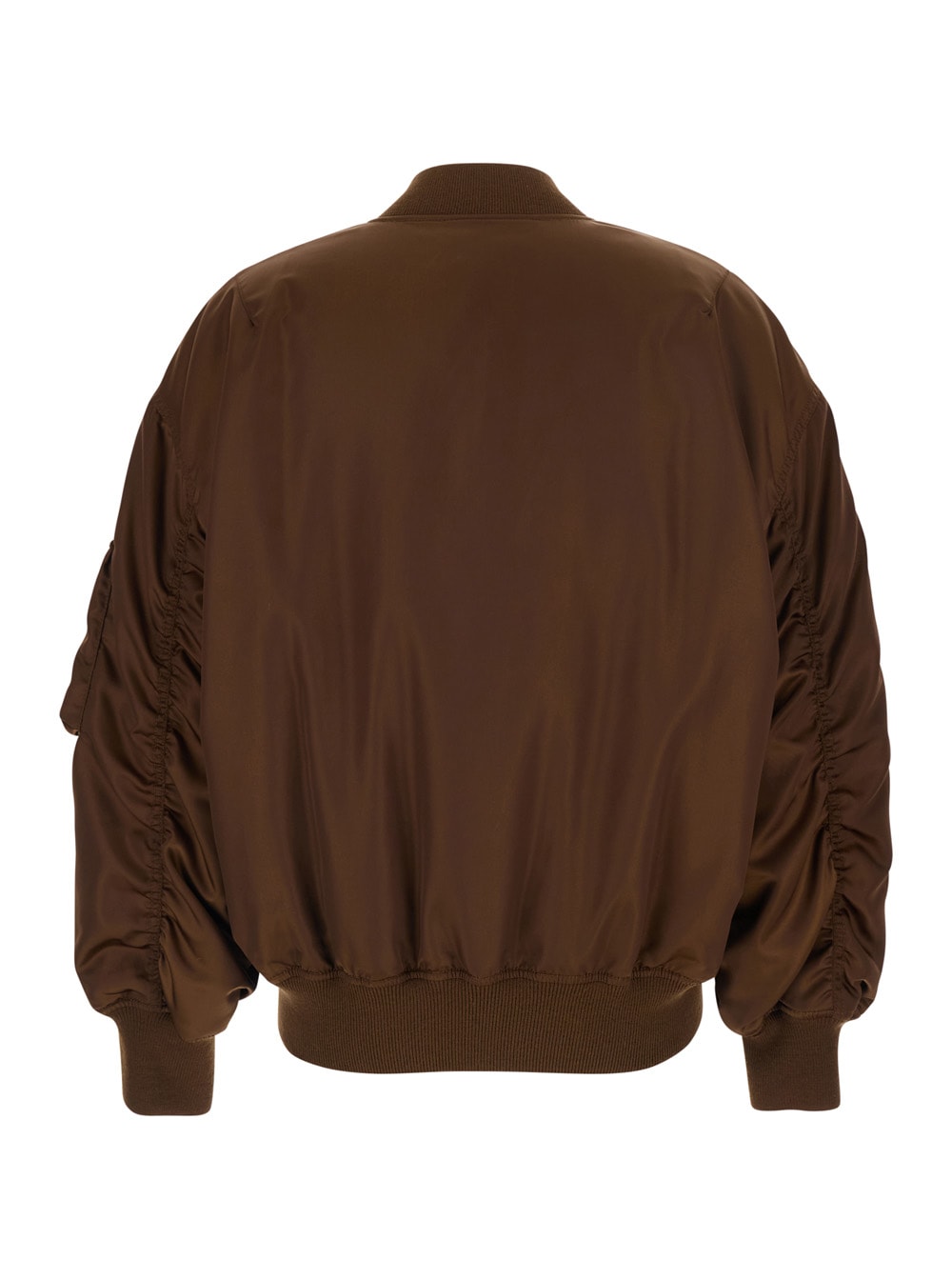Saint Laurent Bomber Ample Tech Bril In Brown