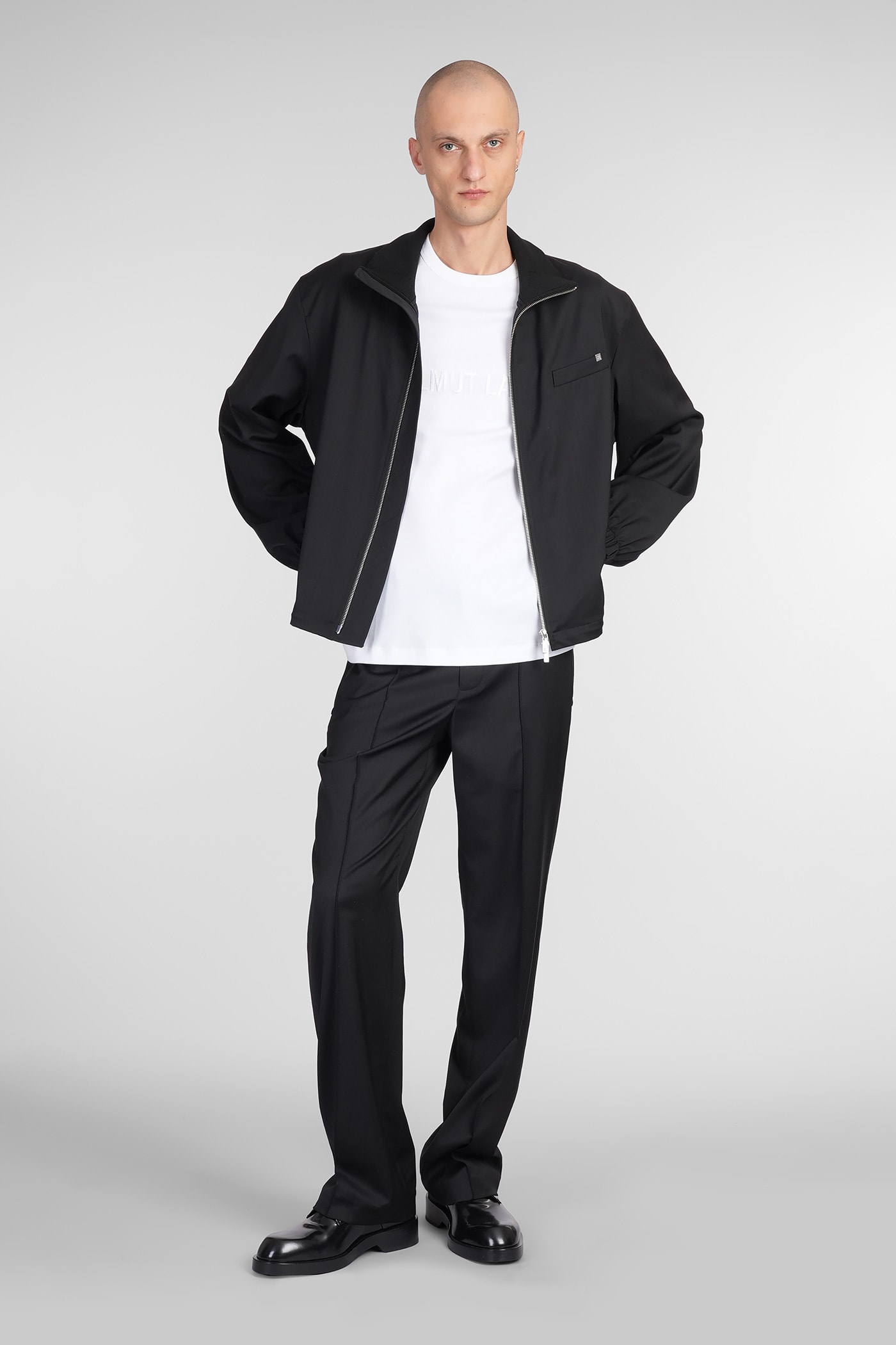 HELMUT LANG PANTS IN BLACK WOOL