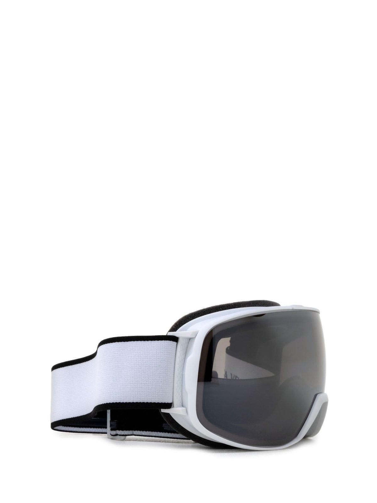 Shop Bottega Veneta Mask Ski Goggle Mask Sunglasses In 005 White White Silver