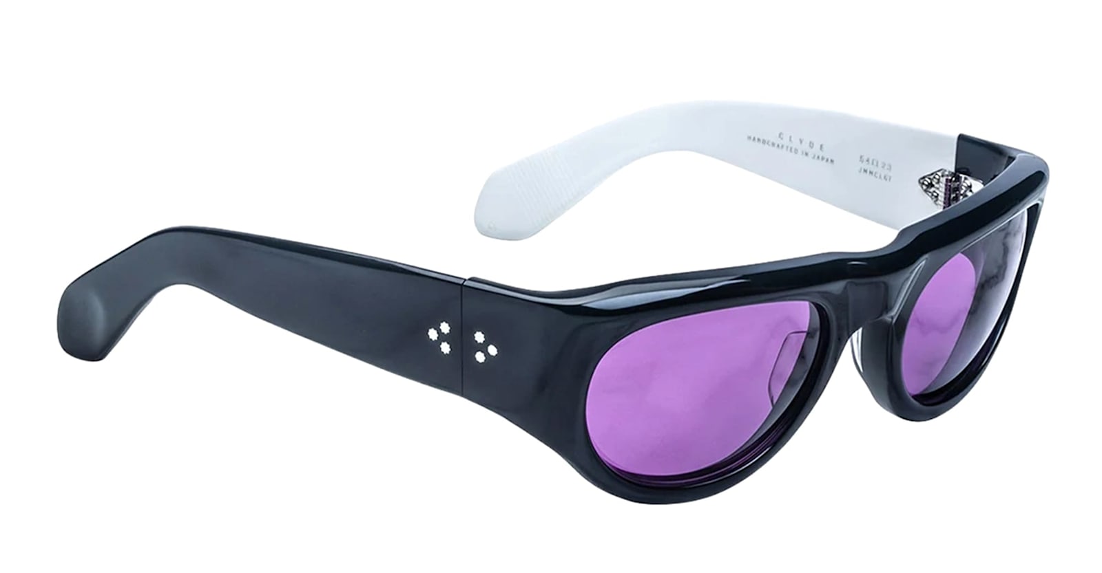 Shop Jacques Marie Mage Clyde - Ska Sunglasses In Black/white