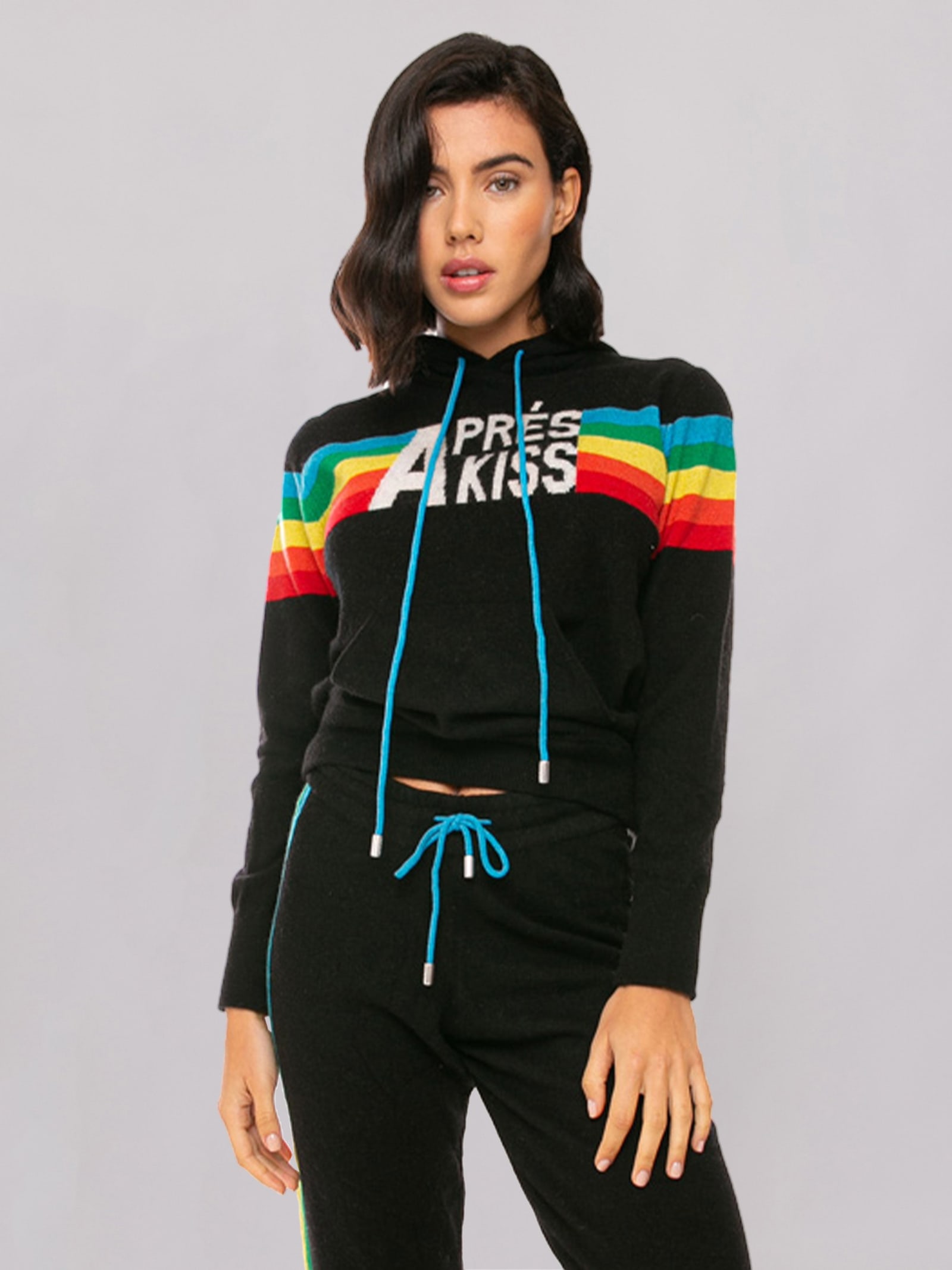 MC2 Saint Barth Knitted Sweatshirt With Rainbow Intarsia