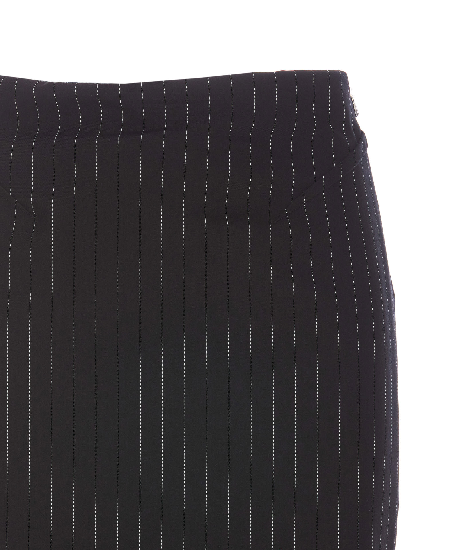 Shop Patrizia Pepe Midi Skirt In Black