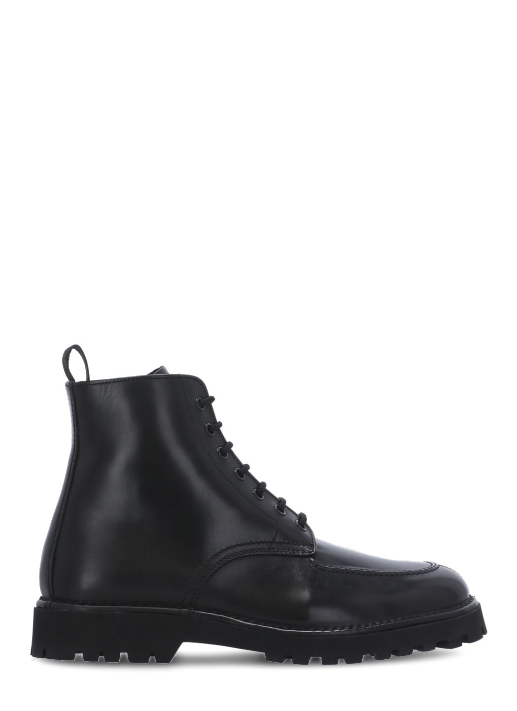 Kenzo K-mount Laced Leather Ankle Boots