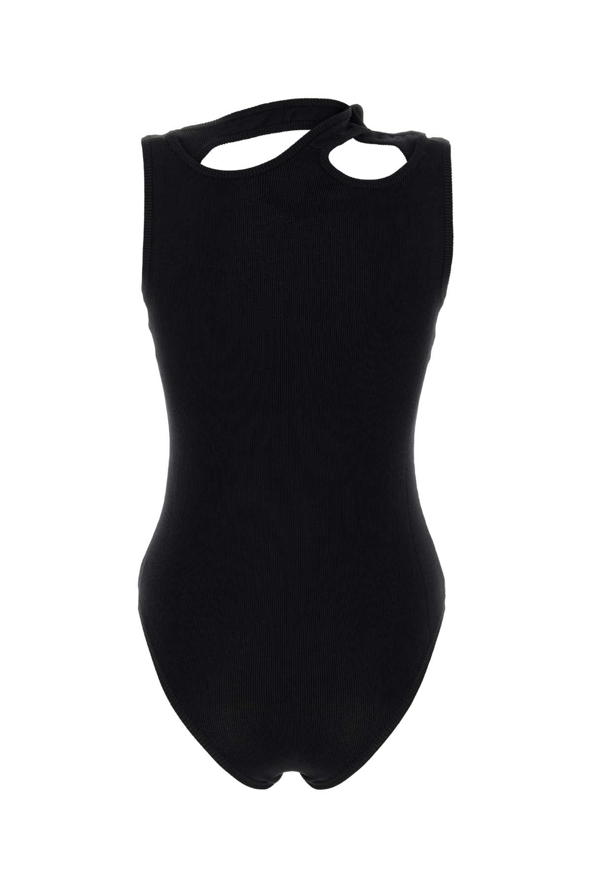 Shop Y/project Black Stretch Viscose Blend Bodysuit