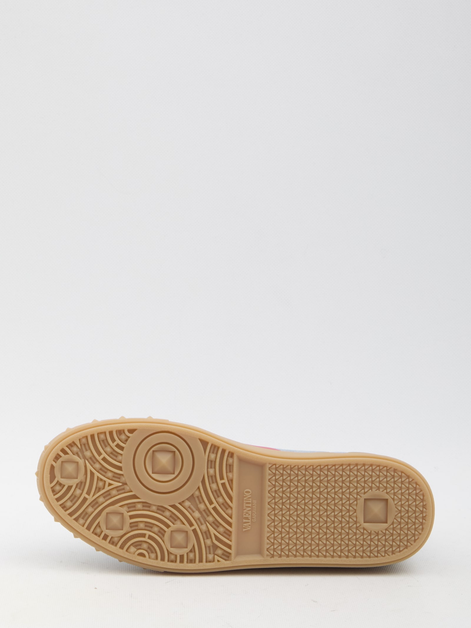 Valentino Garavani Men Upvillage Low Top Sneaker In Split Leather And Calfskin Nappa Leather In Grey
