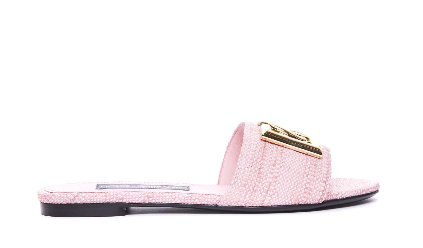 Shop Dolce & Gabbana Dg Logo Sandals In Pink