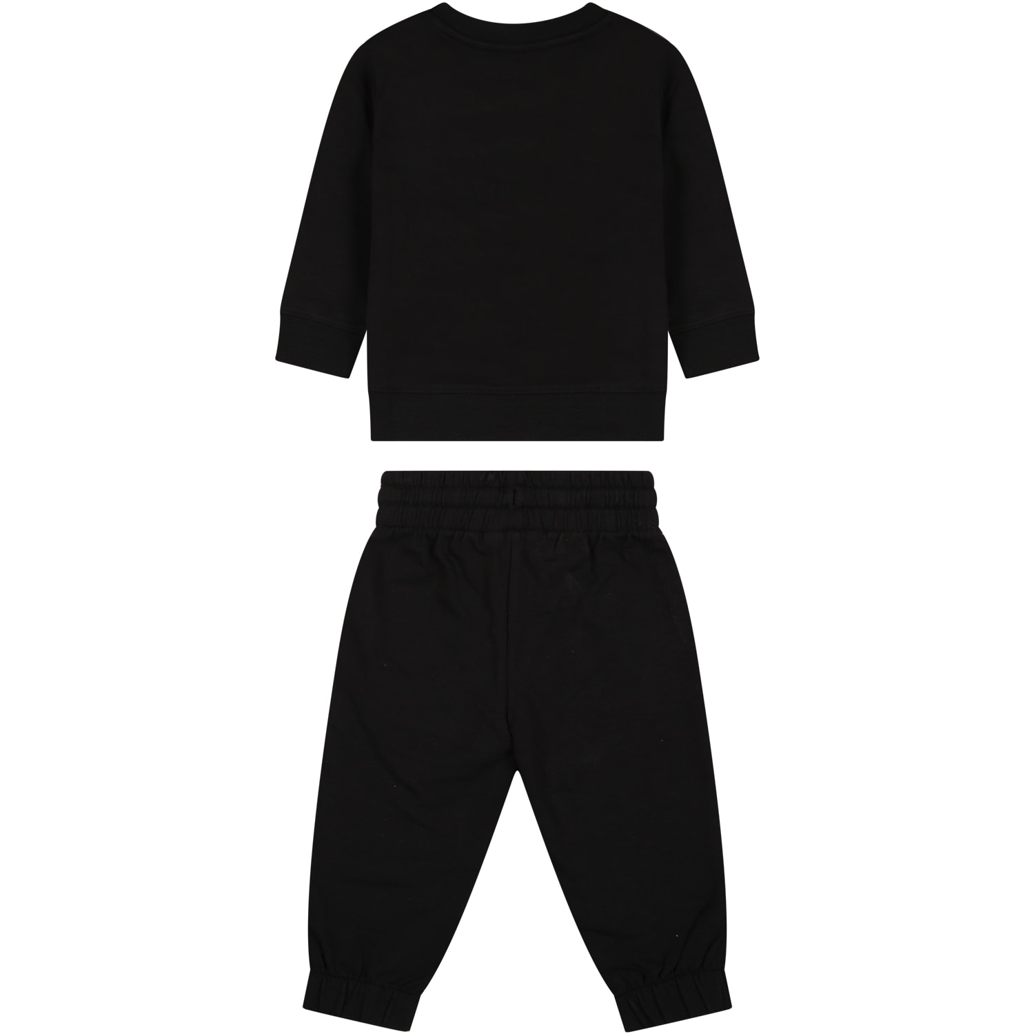 Calvin Klein Black Tracksuit For Babykids With Logo In Black