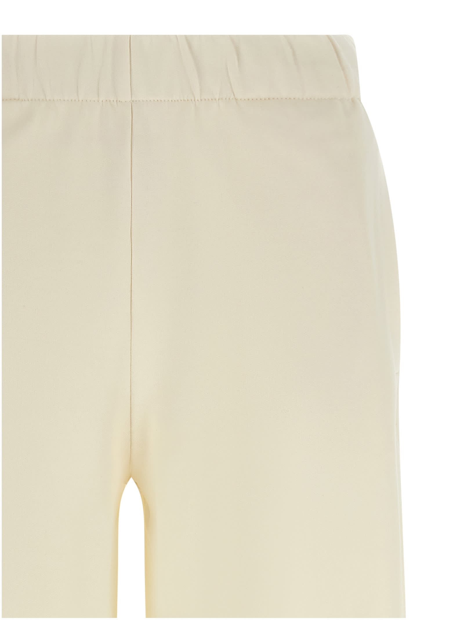 Max Mara Elastic Waist Casual Pants In Yellow