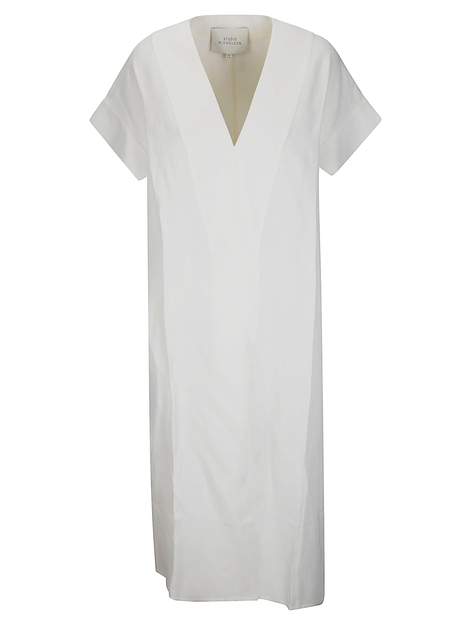 Short Sleeve V Neck Dress