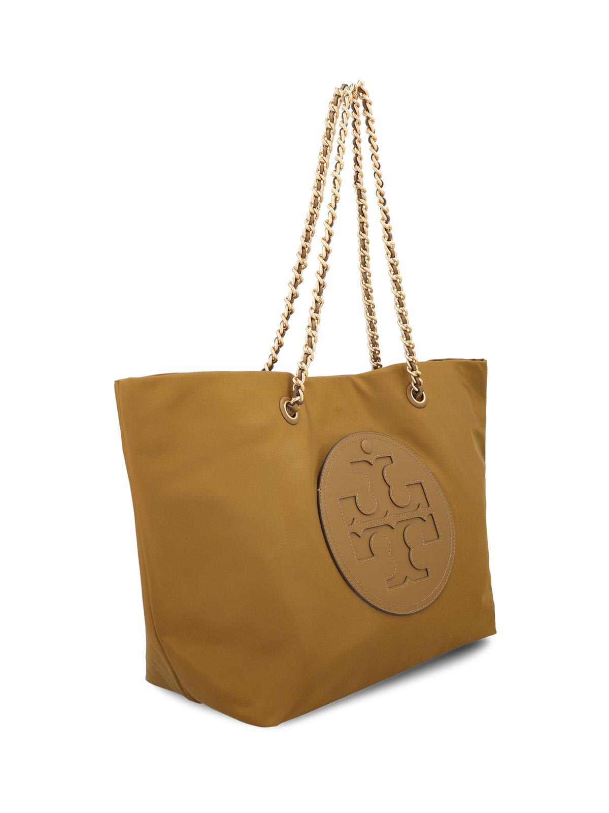 Shop Tory Burch Ella Chain Top Handle Bag In Brown