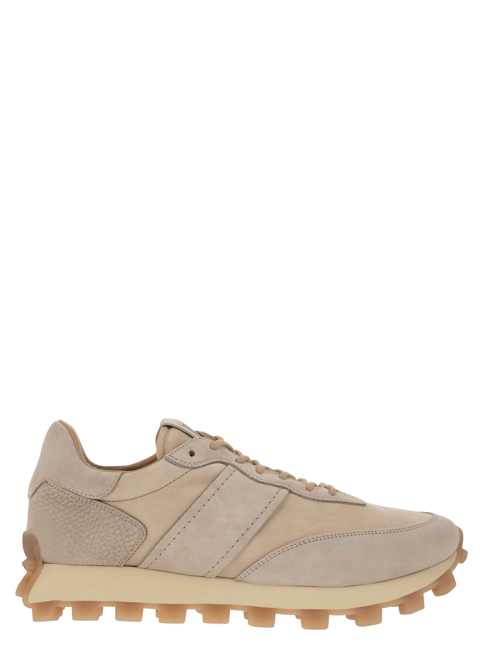 TOD'S 1T NUBUCK LEATHER SNEAKERS