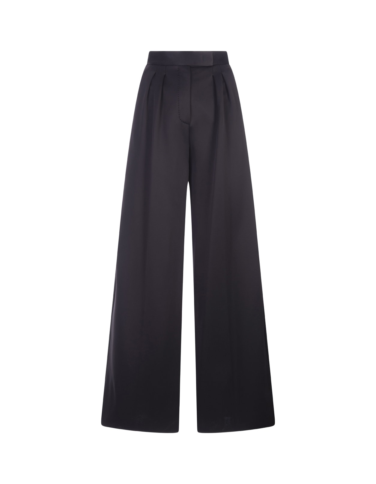 Max Mara Women's Zinnia Pleated Wide-leg Pants In Black