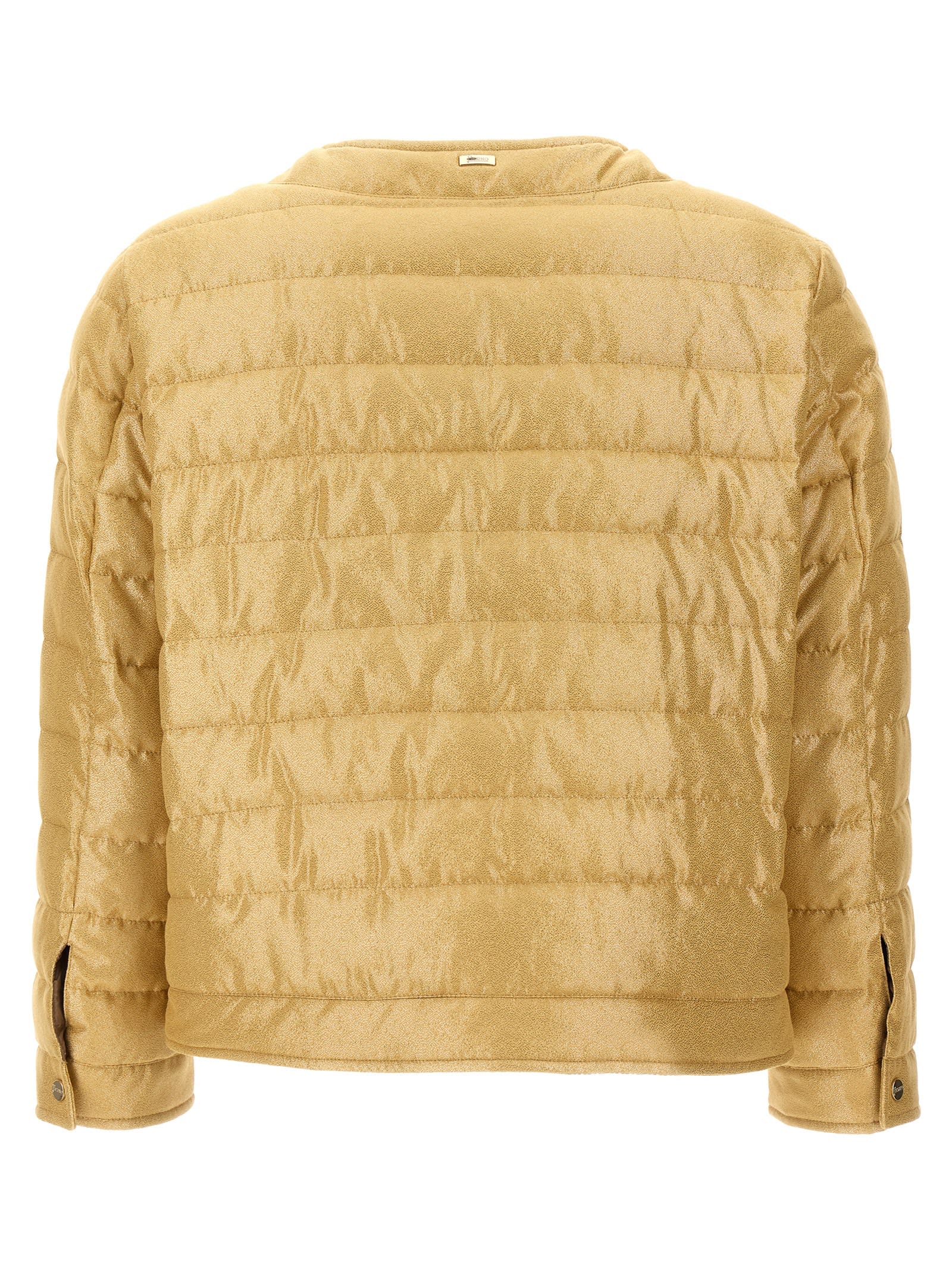 Herno Crio Casual Jackets And Parka Gold In Gold