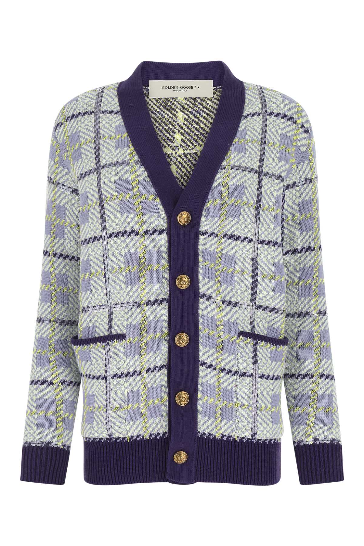 Embroidered Cotton Blend Oversize Cardigan