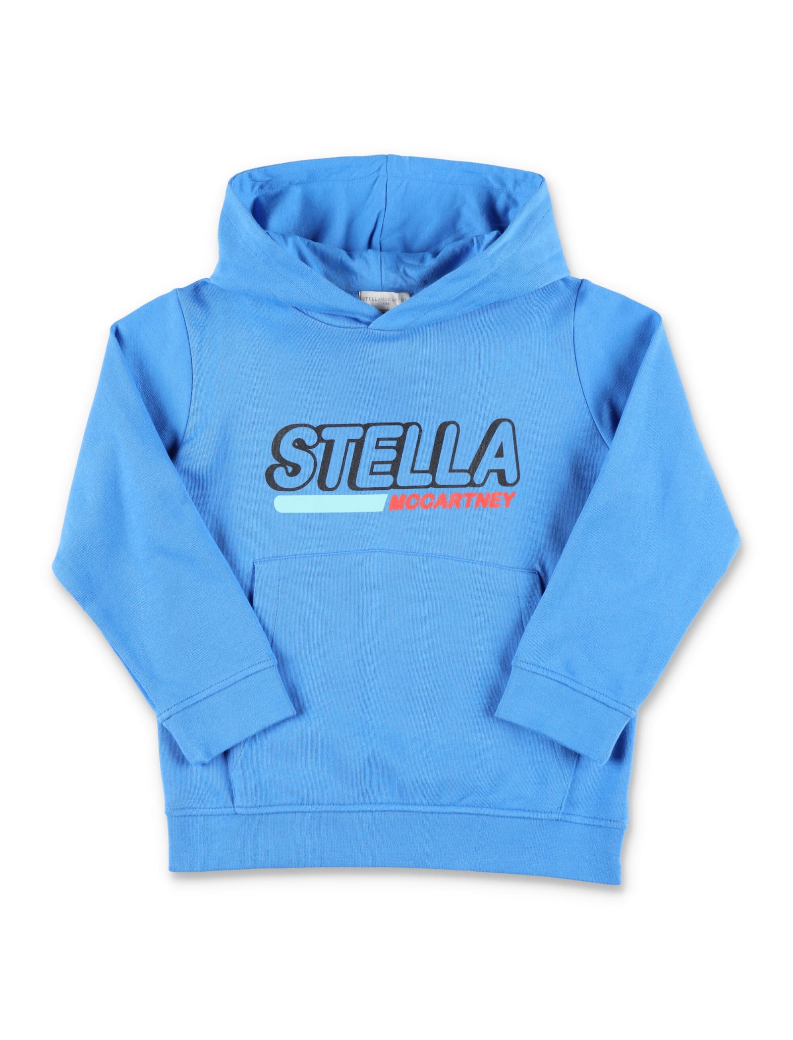 Shop Stella Mccartney Logo Hoodie In Royal Blue