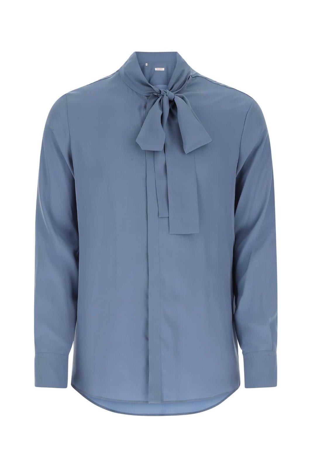 Valentino Scarf Detailed Long-sleeved Shirt