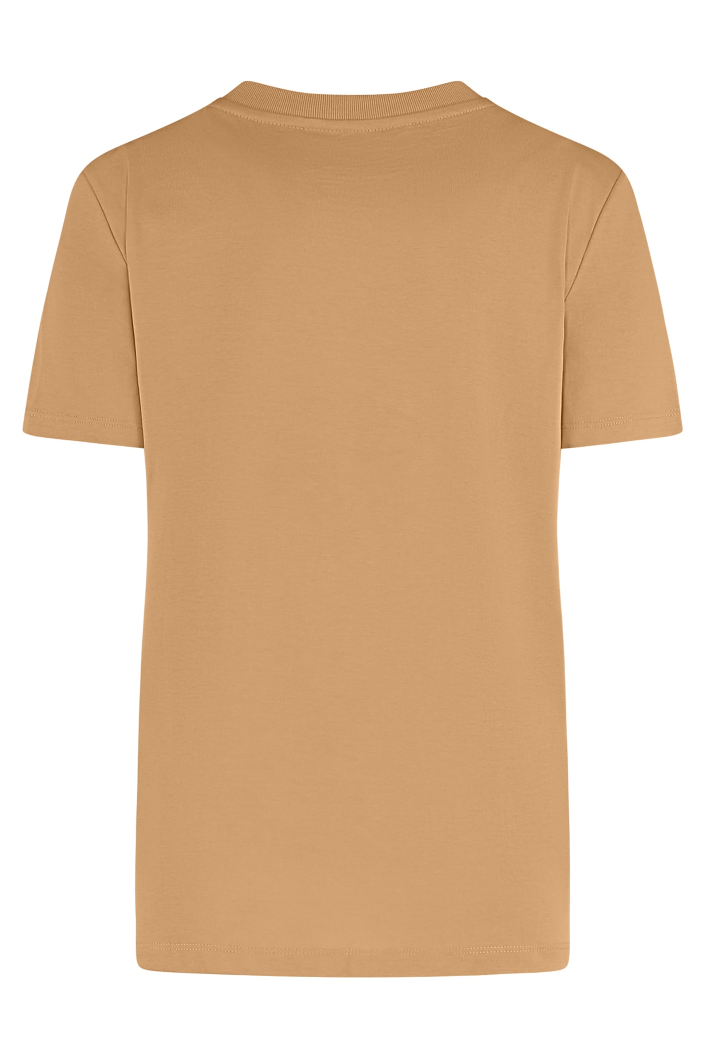Max Mara Camel-coloured T-shirt In Cotton Women In Brown