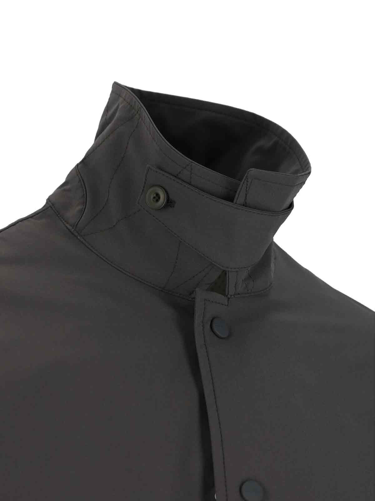 Closed Logo Shirt Jacket In Gray