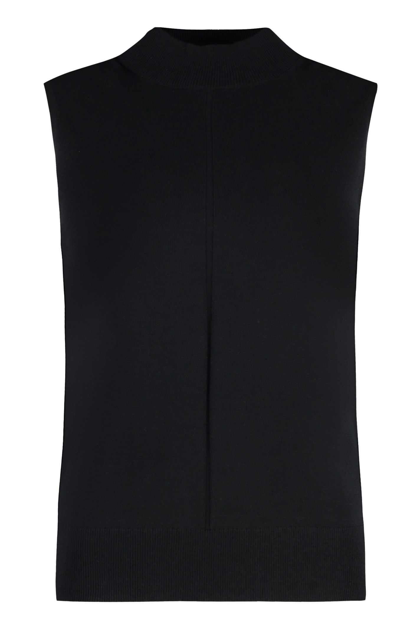 Calvin Klein Knitted Vest In Black
