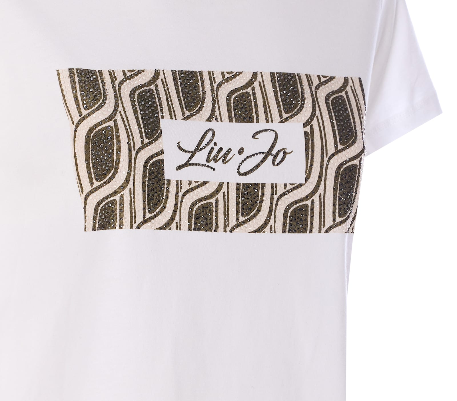 Liu •jo Crewneck Graphic Print Round Neck Short Sleeves