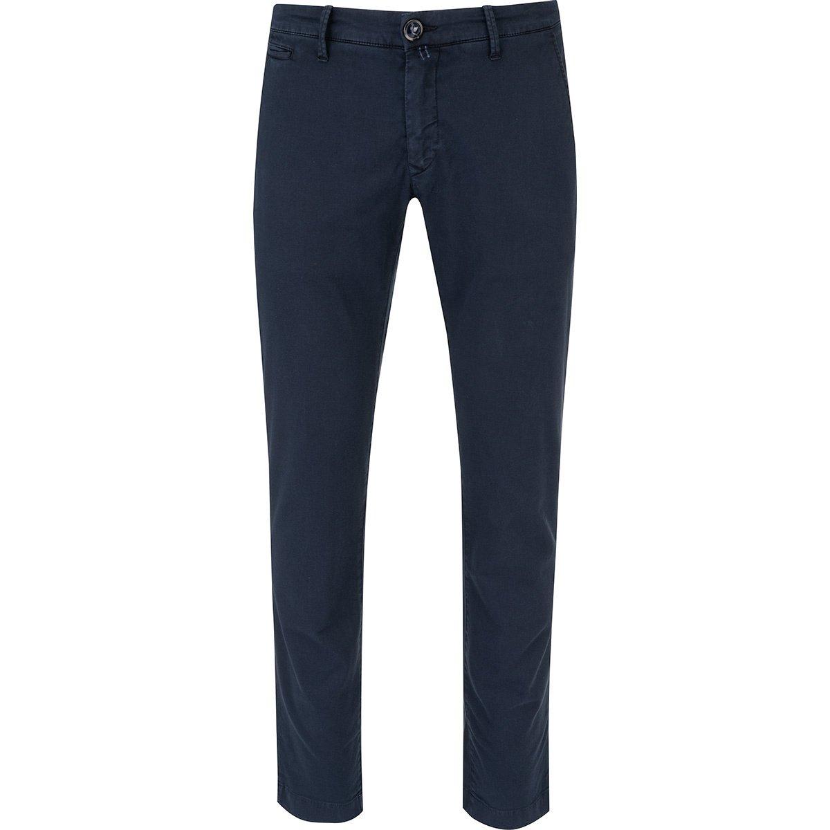 Shop Jacob Cohen Low Rise Skinny Trousers In Blue Navy