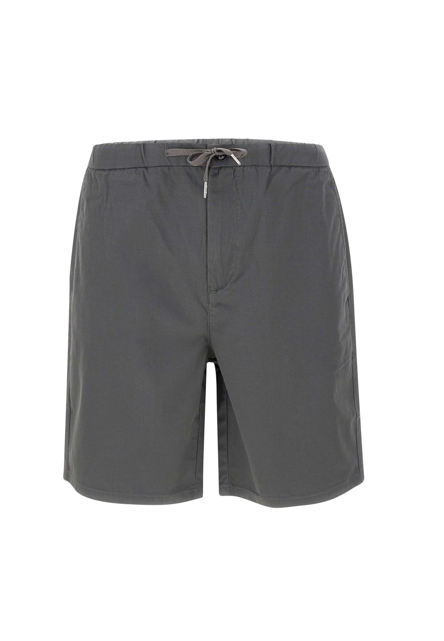Shop Sun 68 Cotton Shorts In Grey
