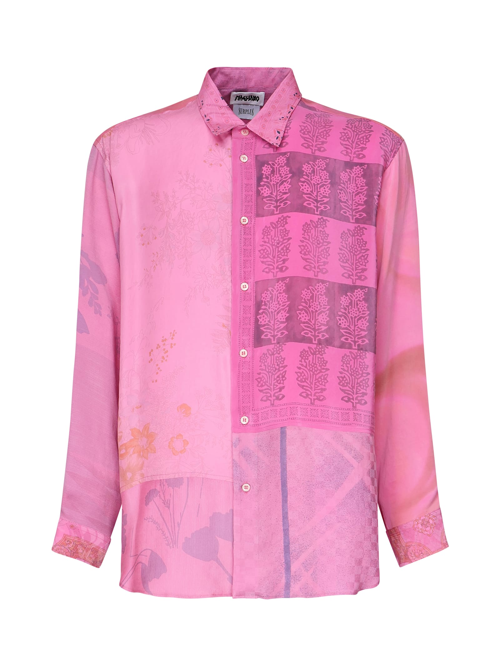 Pink Surplus Silk Shirt