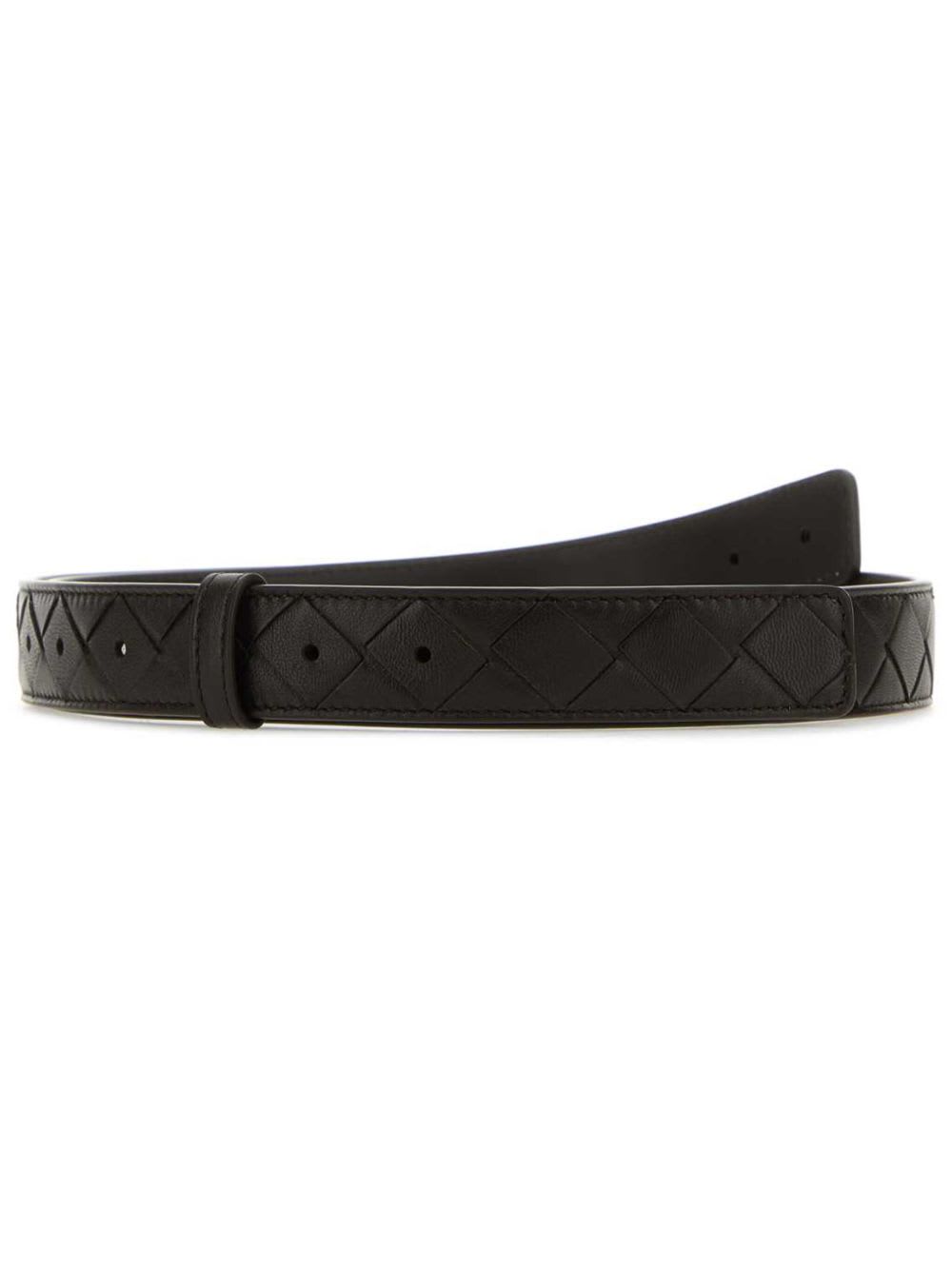 Bottega Veneta Leather Belt In Brown