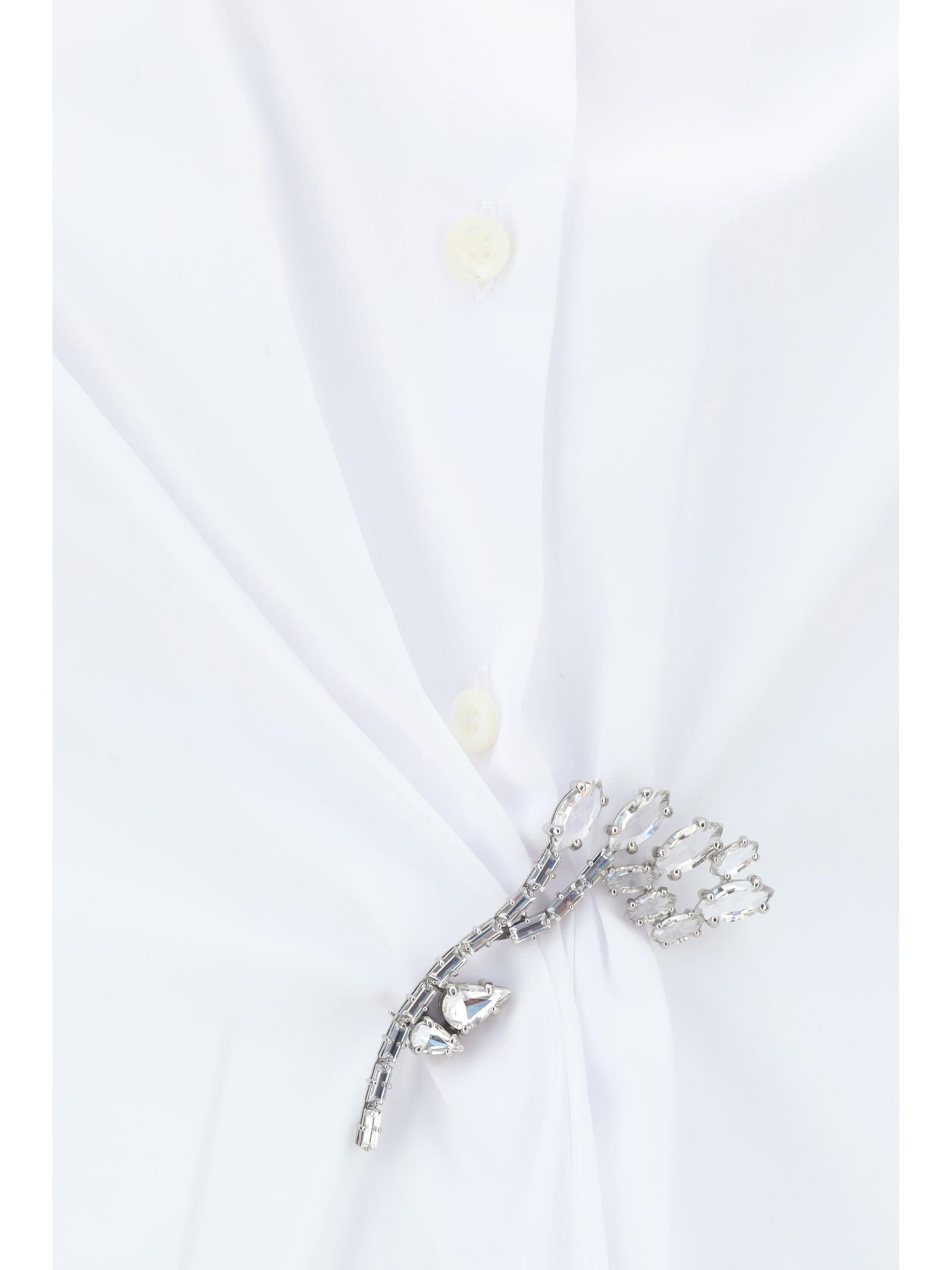 Shop Prada Shirt In Bianco