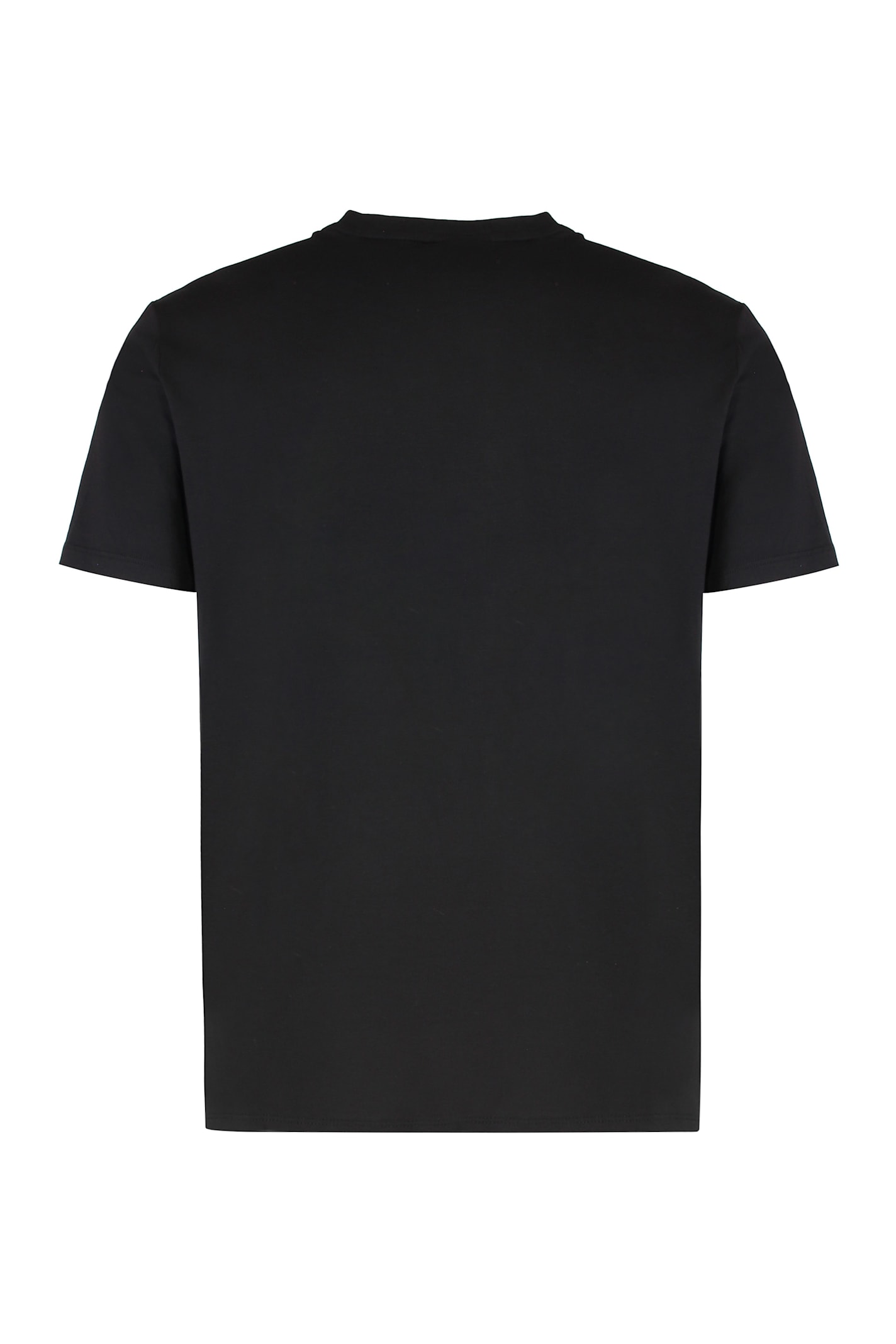 Calvin Klein T-shirt Crew Neck In Cotton In Black