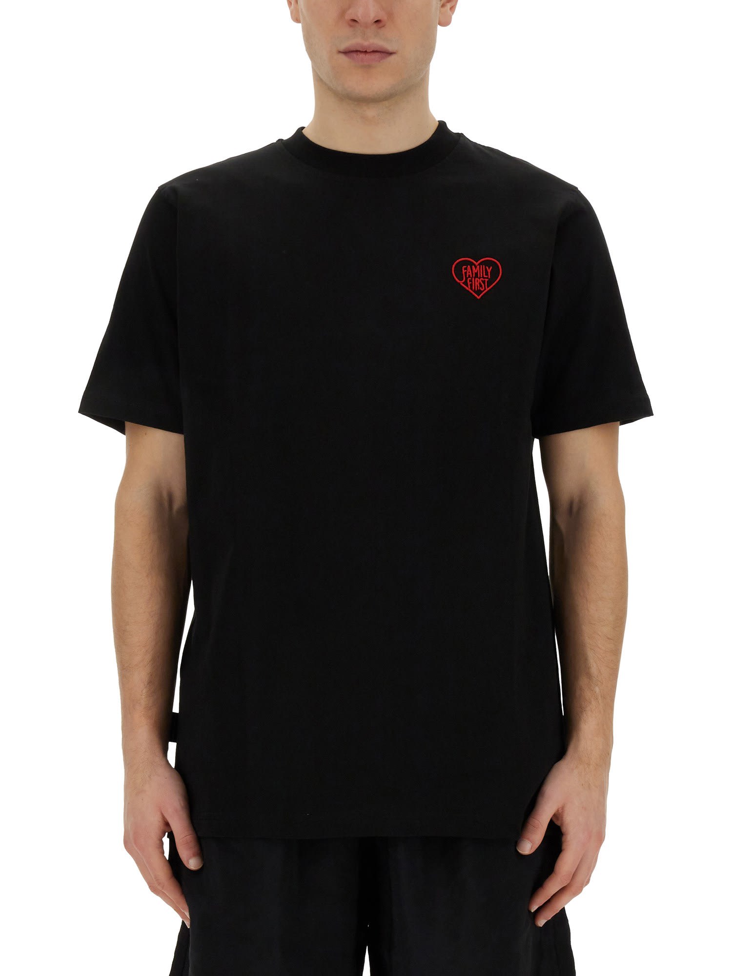 T-shirt With Heart Embroidery