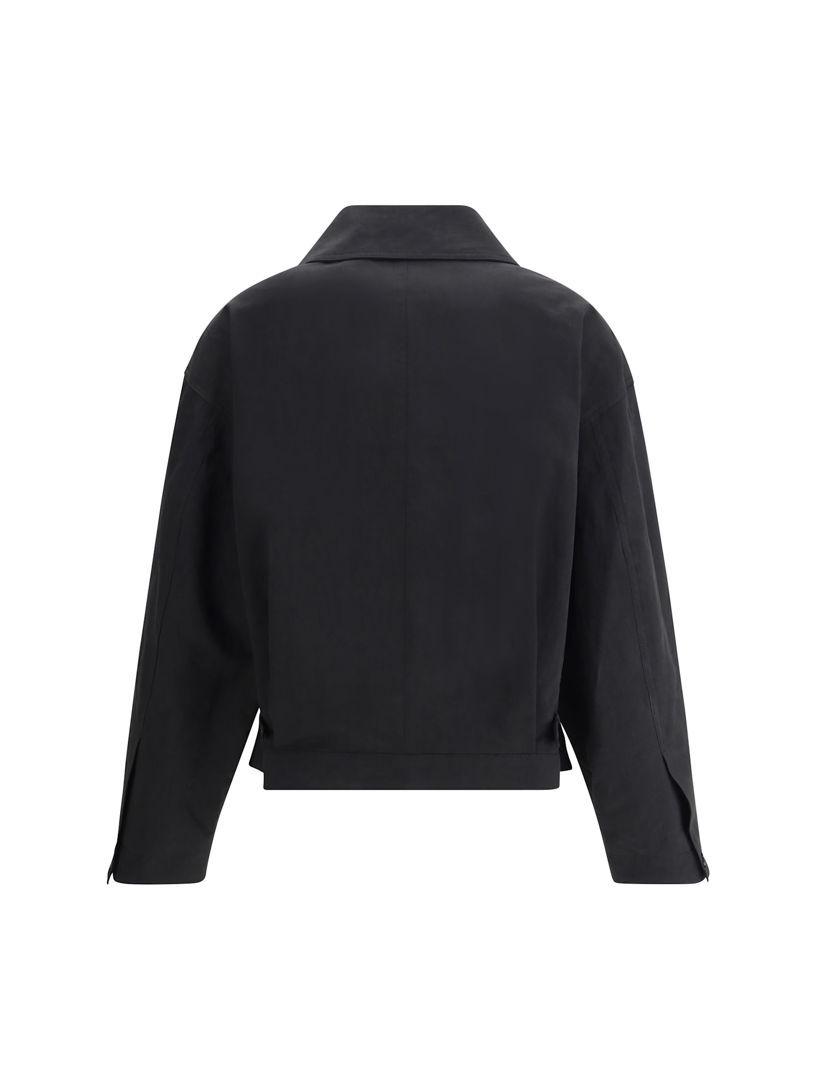 Shop Loulou Studio Coen Short Jacket In Black