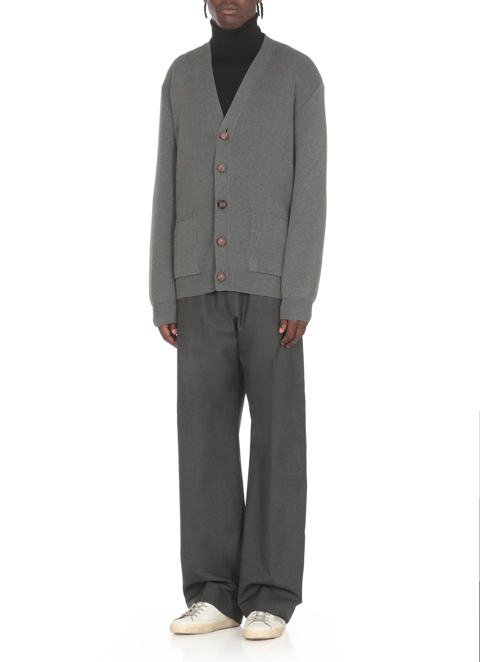 Shop Golden Goose Darryl Cardigan In Grey